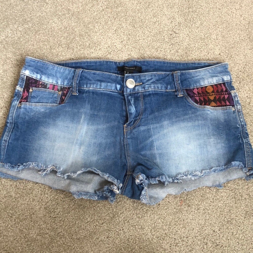 H&M Denim BoHo Cutoff Shorts